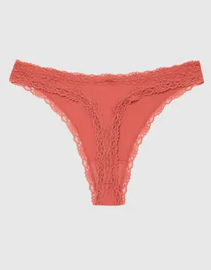 Ultrasoft Modal High Leg Thong Panty