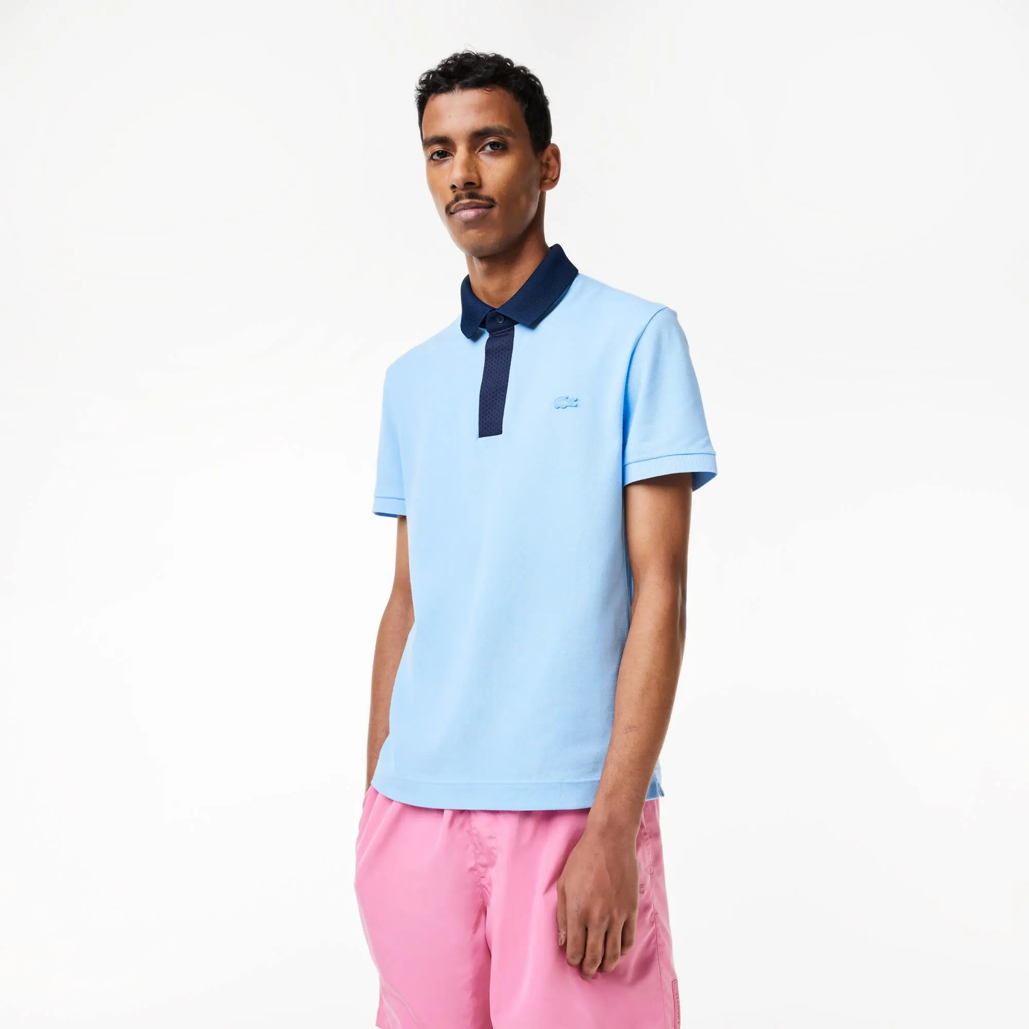 Lacoste Men's Petit Piqué Smart Paris Polo. 1 Lacoste Men's Petit Piqué Smart Paris Polo. 1