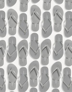 Old Navy Flip-Flop Sandals 50-Pack (Partially Plant-Based) silver