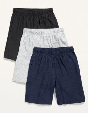 Breathe ON Shorts 3-Pack for Boys (At Knee) gray