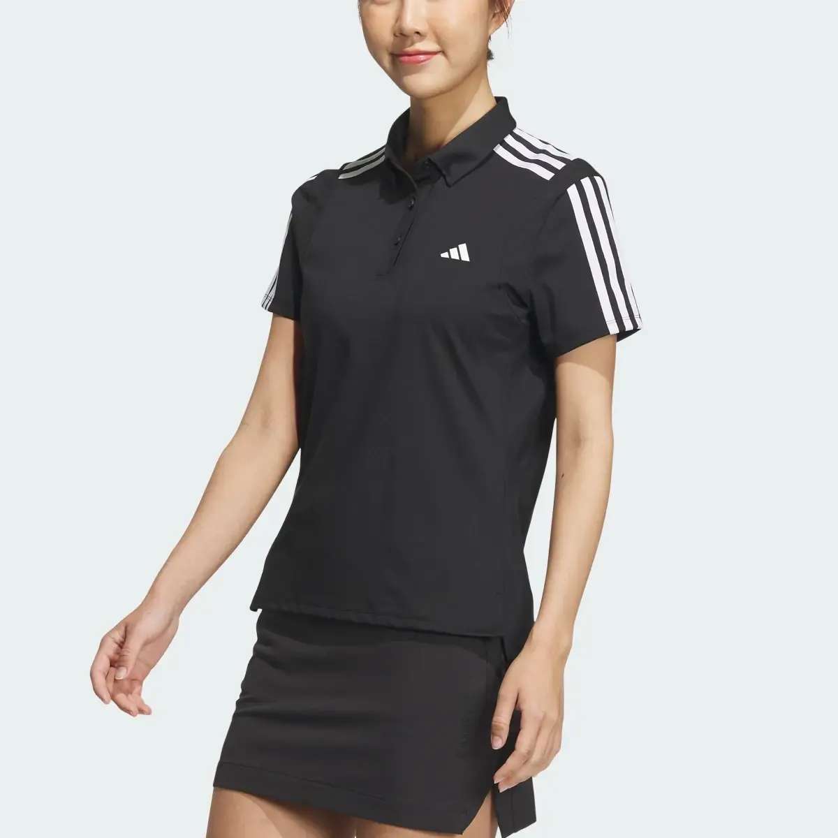 Adidas HEAT.RDY 3-Stripes Short Sleeve Polo Shirt. 1