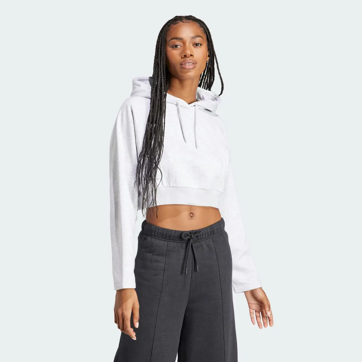 Adidas The Safe Place Crop Hoodie. 2