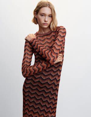Lurex knitted dress
