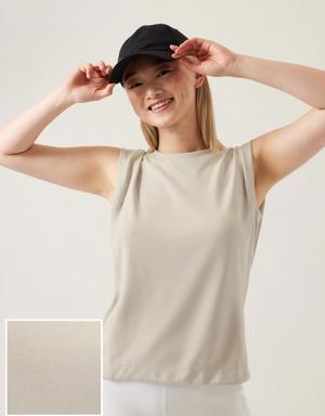 Athleta Seasoft Tank Sweatshirt gray