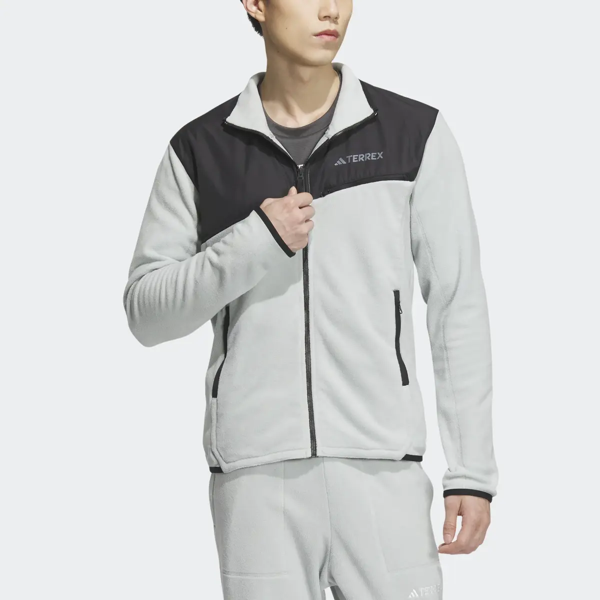 Adidas Fleece Jacket. 1