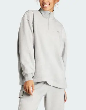 Adidas ALL SZN Fleece Quarter-Zip Sweatshirt