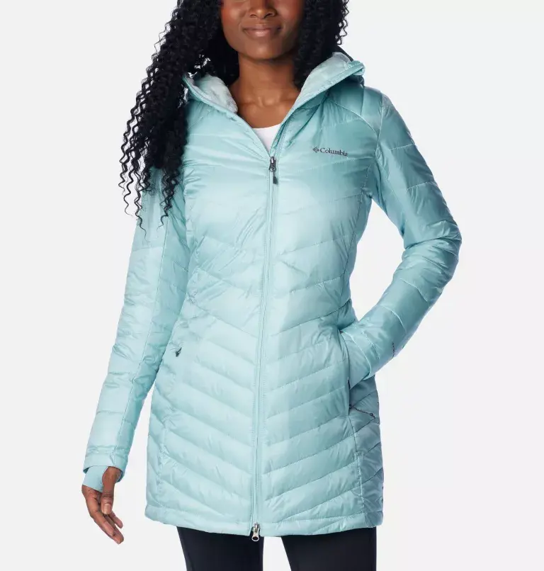 Columbia Women's Joy Peak™ Mid Insulated Hooded Jacket. 2