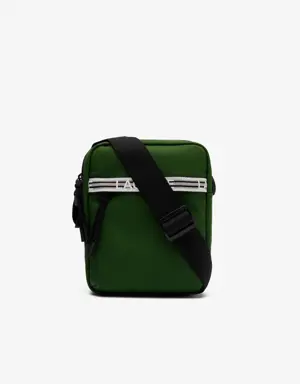 Lacoste Men’s Lacoste Neocroc Recycled Fiber Vertical Messenger Bag
