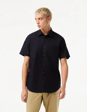 Lacoste Men's Regular Fit Solid Cotton Shirt