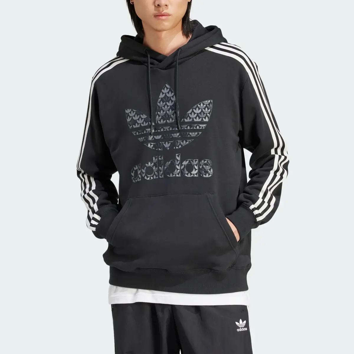 Adidas Sweat-shirt à capuche mono graphique classique. 1