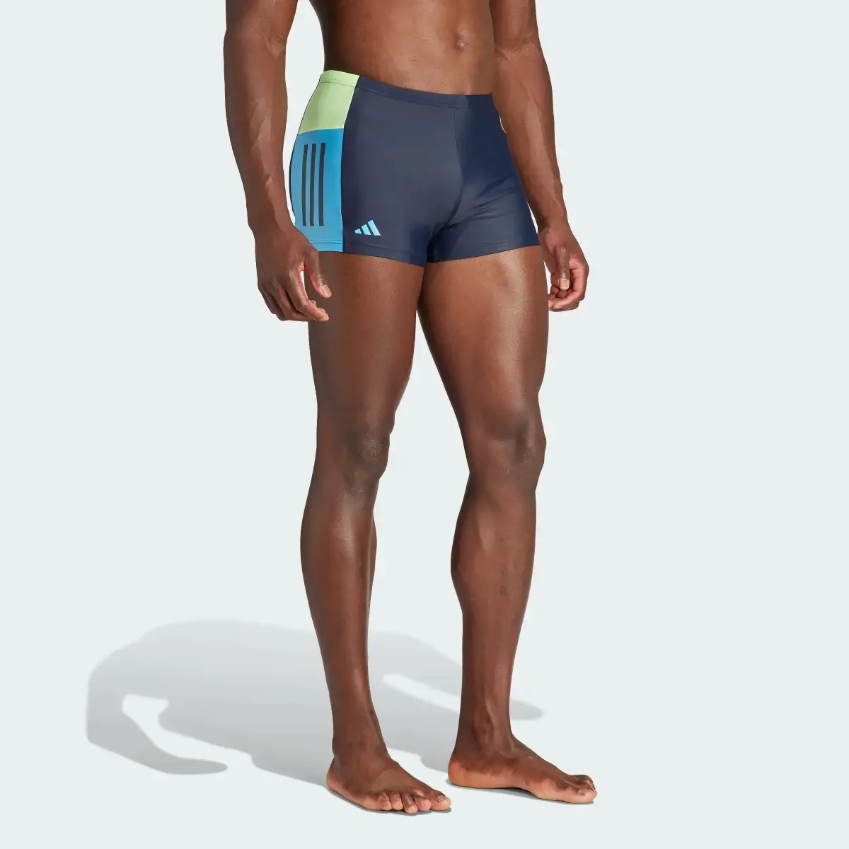 Adidas Colorblock Swim Boxer-Badehose. 3