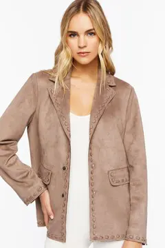 Forever 21 Forever 21 Faux Suede Peak Lapel Blazer Mocha. 2 Forever 21 Forever 21 Faux Suede Peak Lapel Blazer Mocha. 2