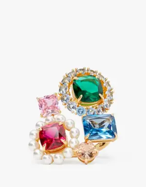 Victoria Cluster Cocktail Ring