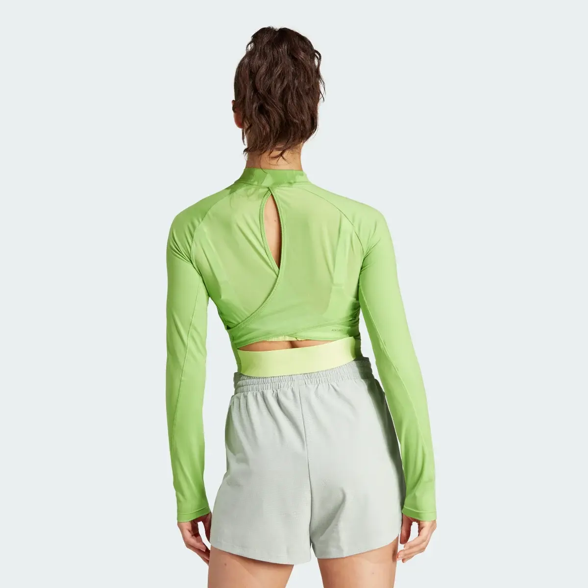 Adidas HIIT HEAT.RDY Long Sleeve Crop Long-Sleeve Top. 3