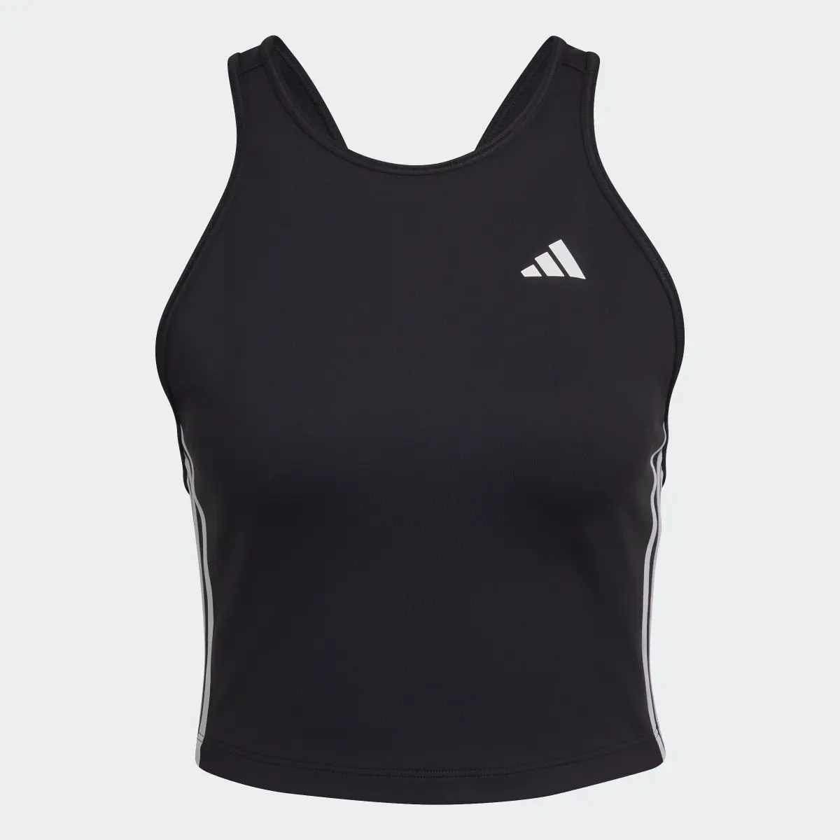 Adidas AEROREADY Made for Training 3-Stripes Crop Tank Top. 1