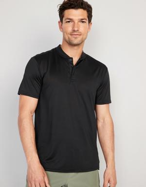 Old Navy Performance Core Banded-Collar Polo for Men black