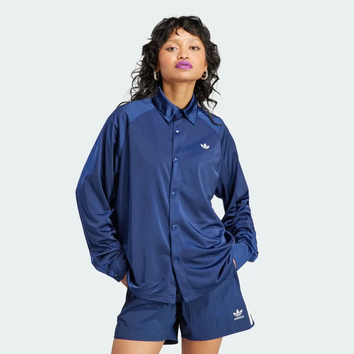 Adidas College Track Long-sleeve Top Jacket. 2