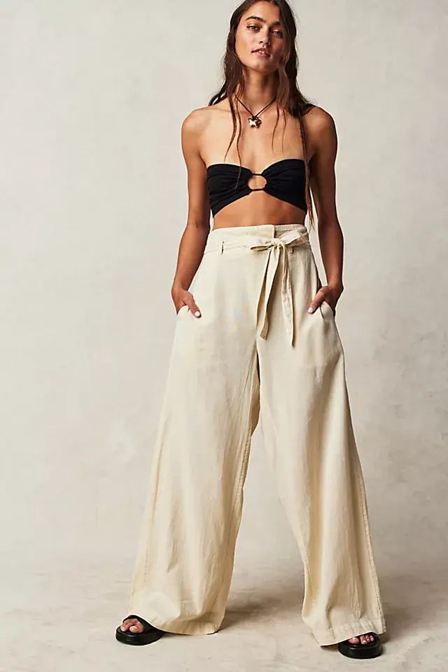 Free People Tied Down Wrap Pants. 1