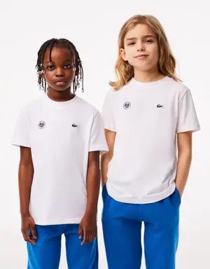 Lacoste T-shirt em jersey ultra-dry Roland Garros Edition Performance para criança