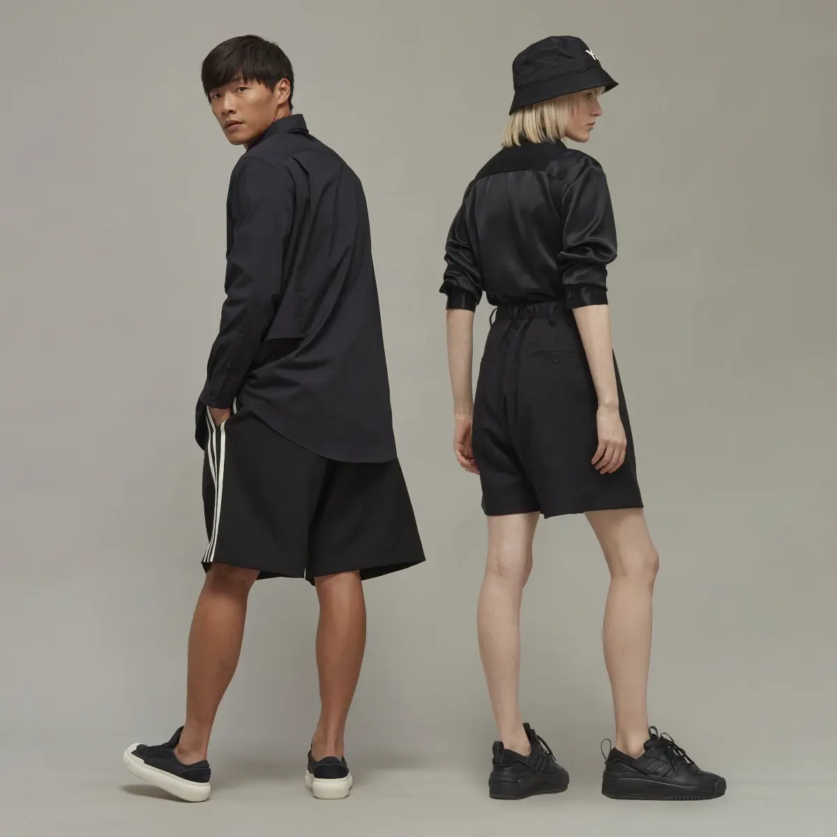 Adidas Y-3 Sport Uniform 3-Stripes Shorts. 3