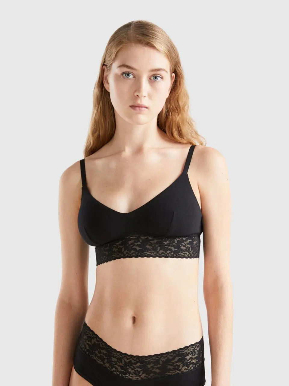 Benetton bralette in super stretch organic cotton. 1