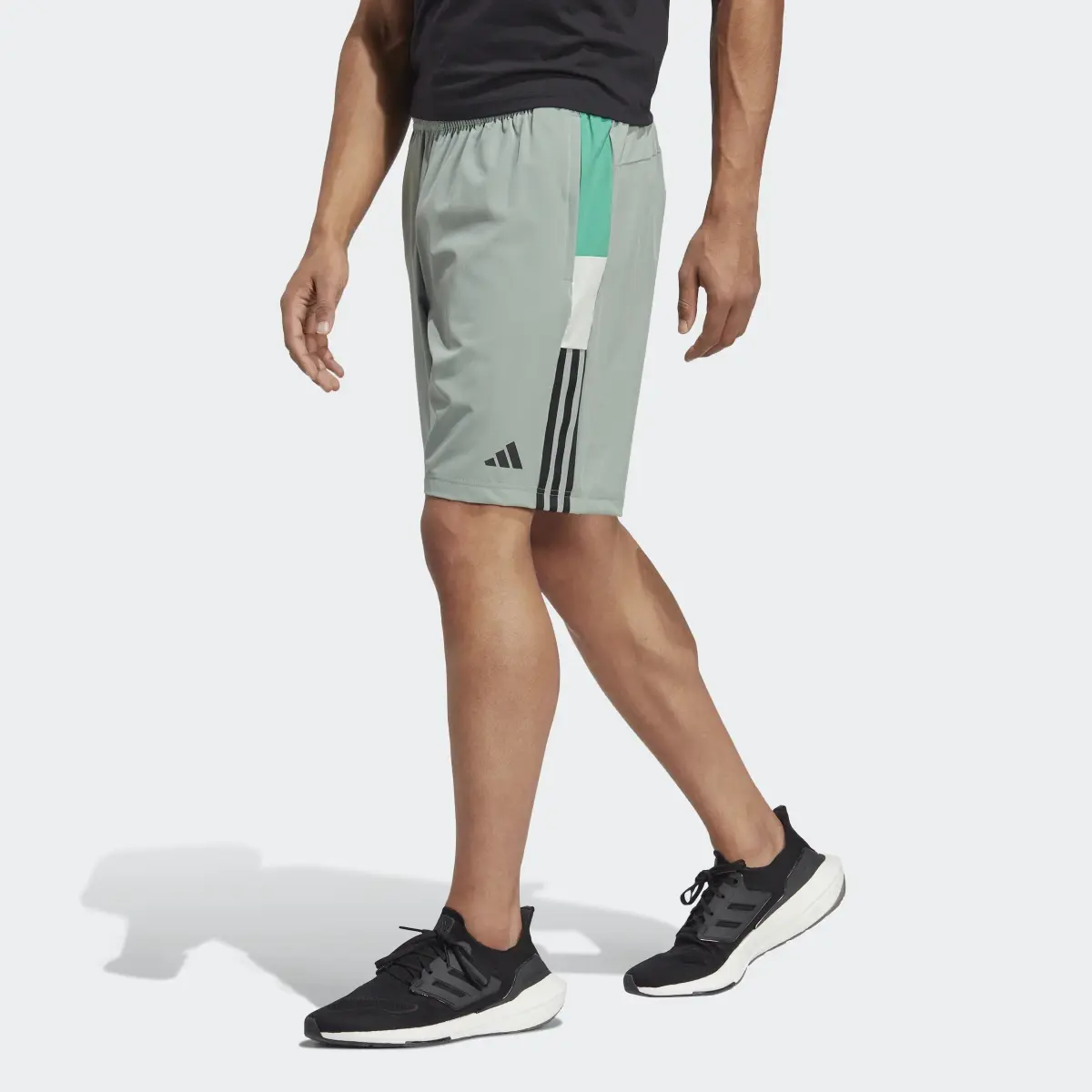 Adidas Training Colorblock 3-Stripes Shorts. 1