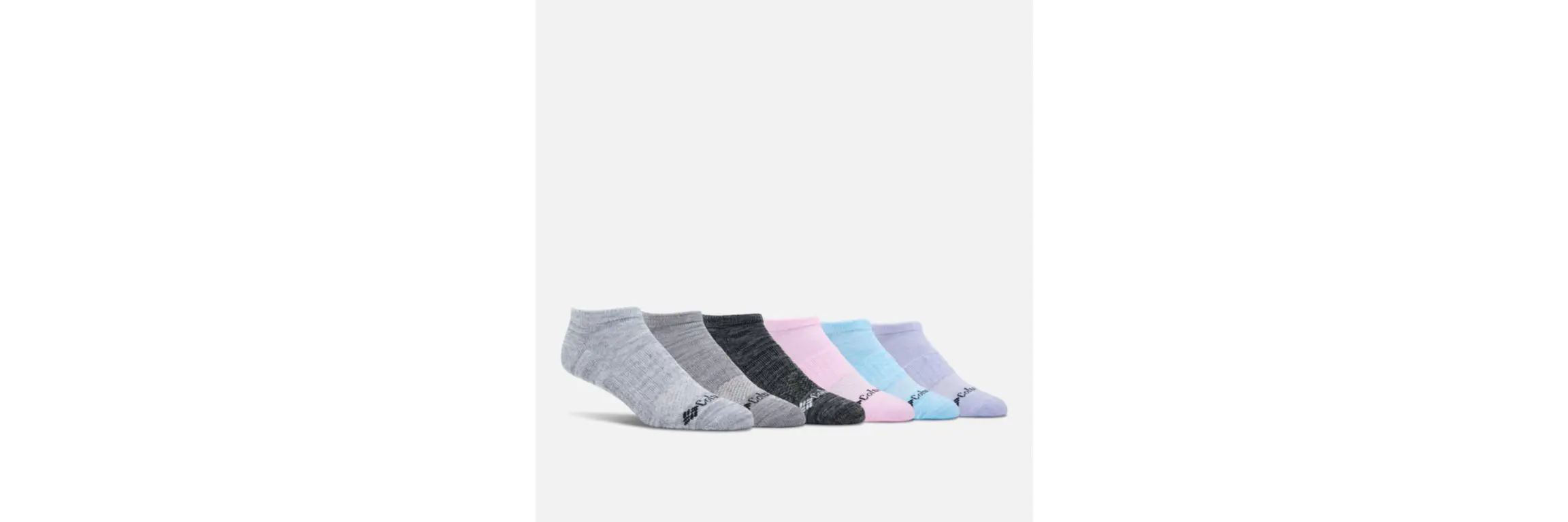 Columbia Women's Space Dye No Show Sock - 6 pack. 1