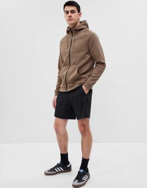 Gap Fit Tech Fleece Full-Zip Hoodie brown