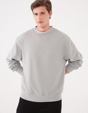 Gri Oversize Sweatshirt