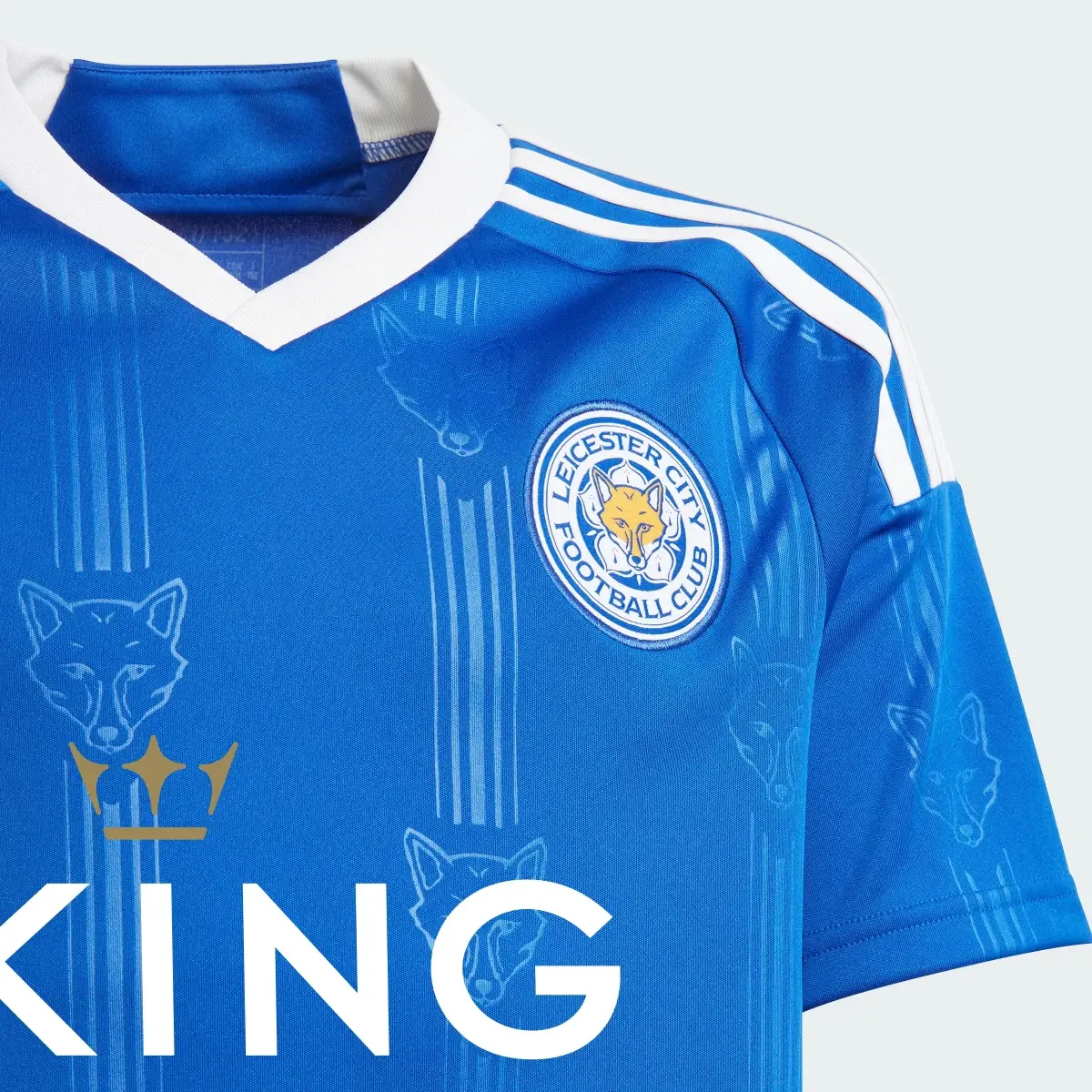 Adidas Leicester City FC 23/24 Home Jersey Kids. 3