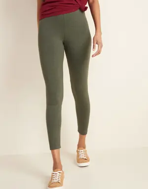 High-Waisted Jersey Leggings For Women green