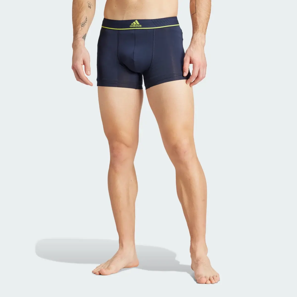 Adidas Active Micro Flex Eco Trunk Underwear 3 Pack. 2