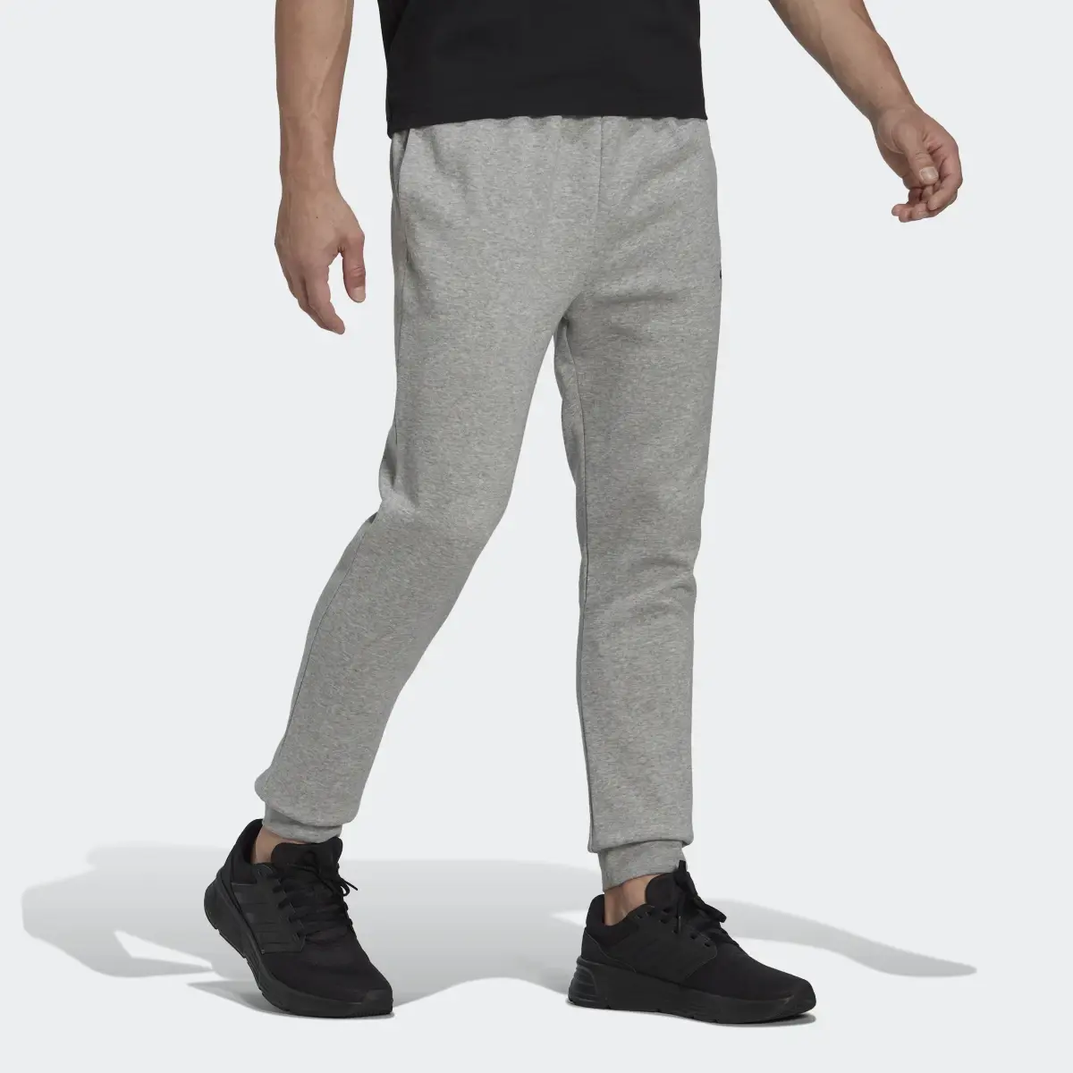 Adidas Essentials Fleece Regular Tapered Joggers. 3