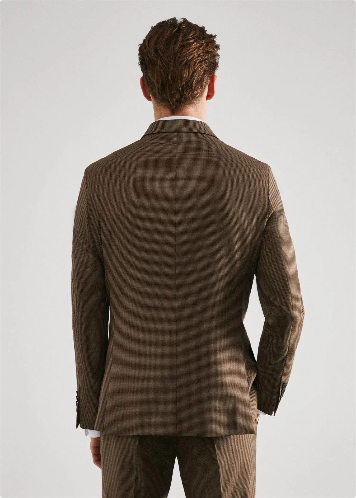 Mango Super slim-fit suit blazer in stretch fabric. 3
