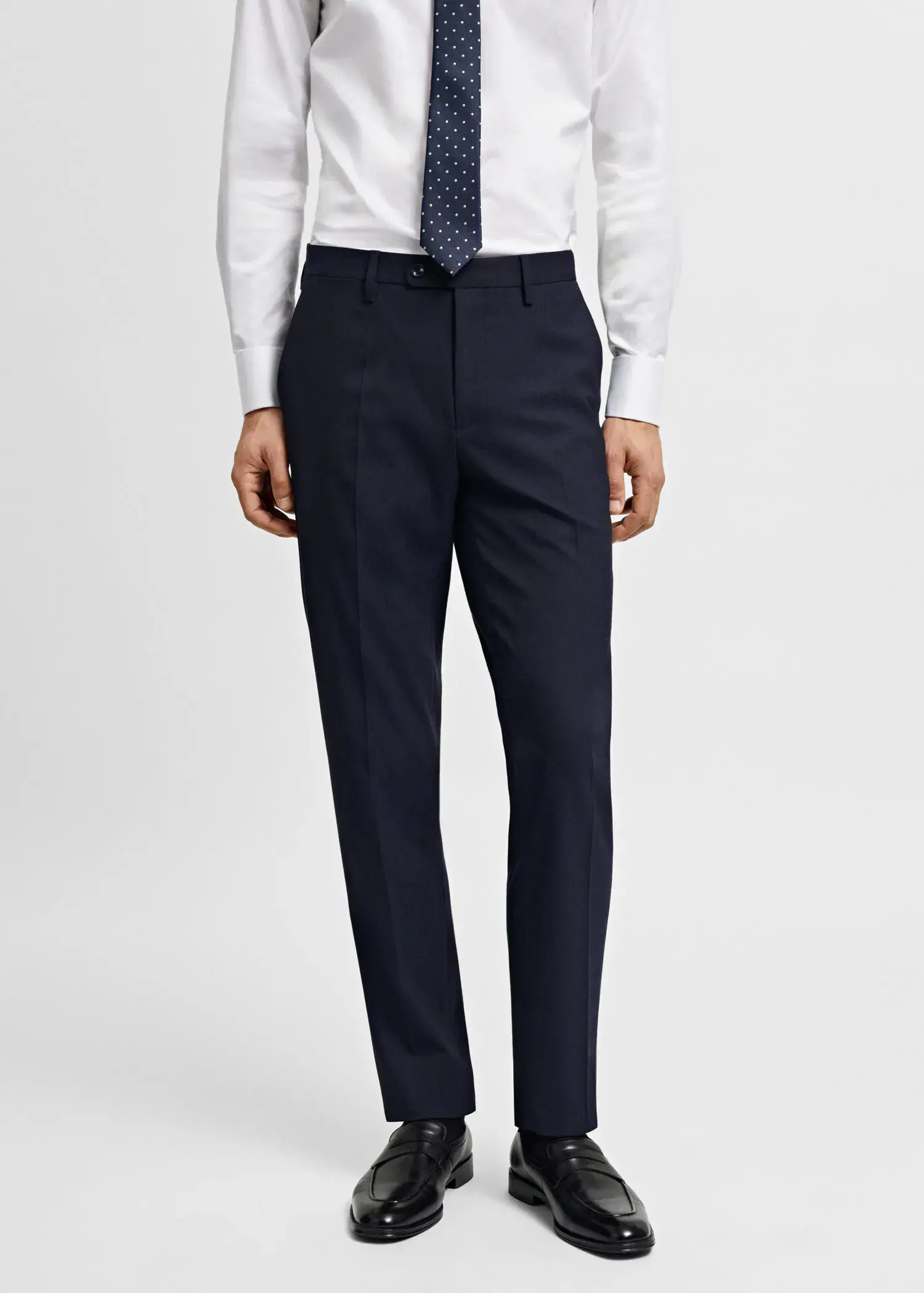 Mango Stretch fabric slim-fit suit pants. 2