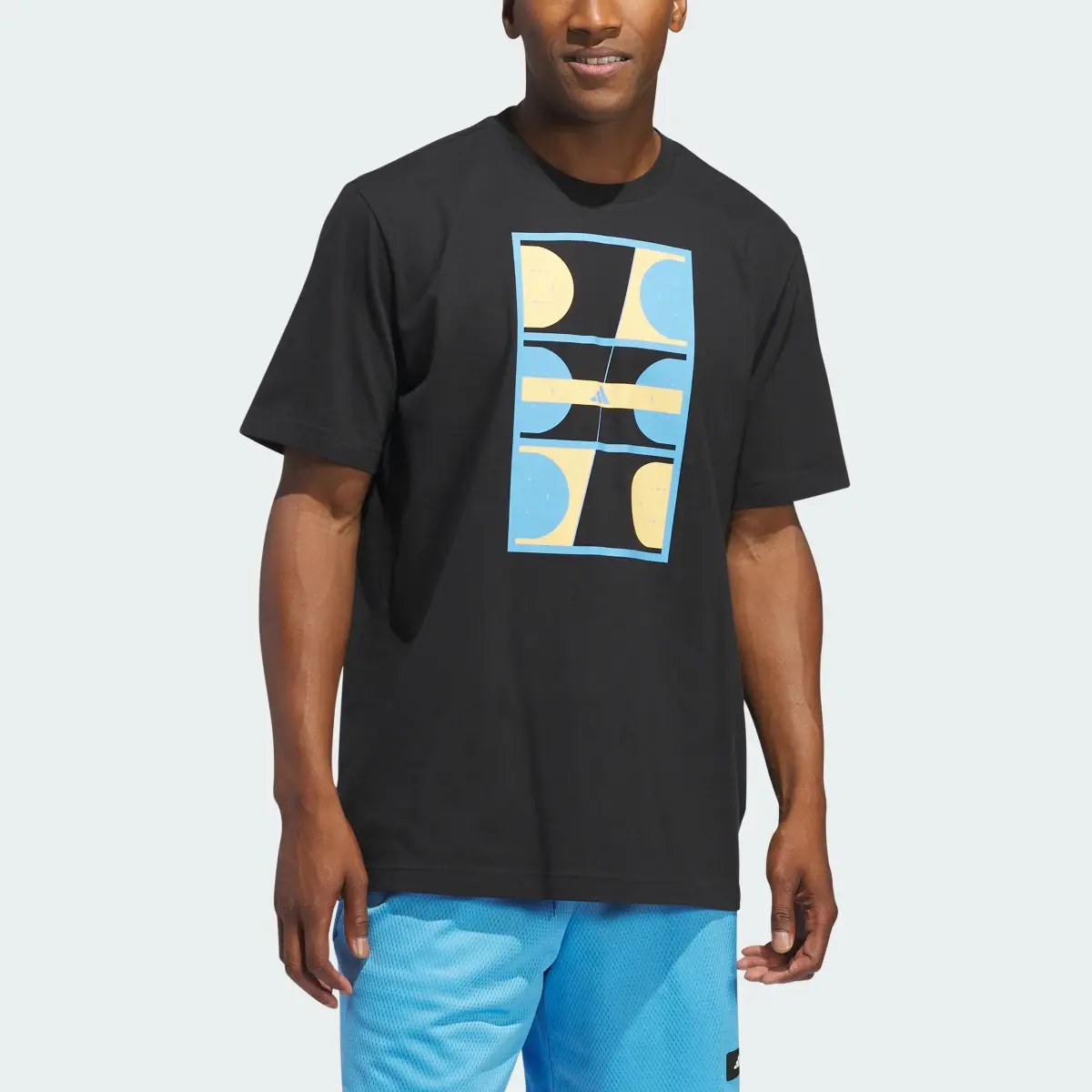 Adidas Playera Global Courts Graphic Tee. 1