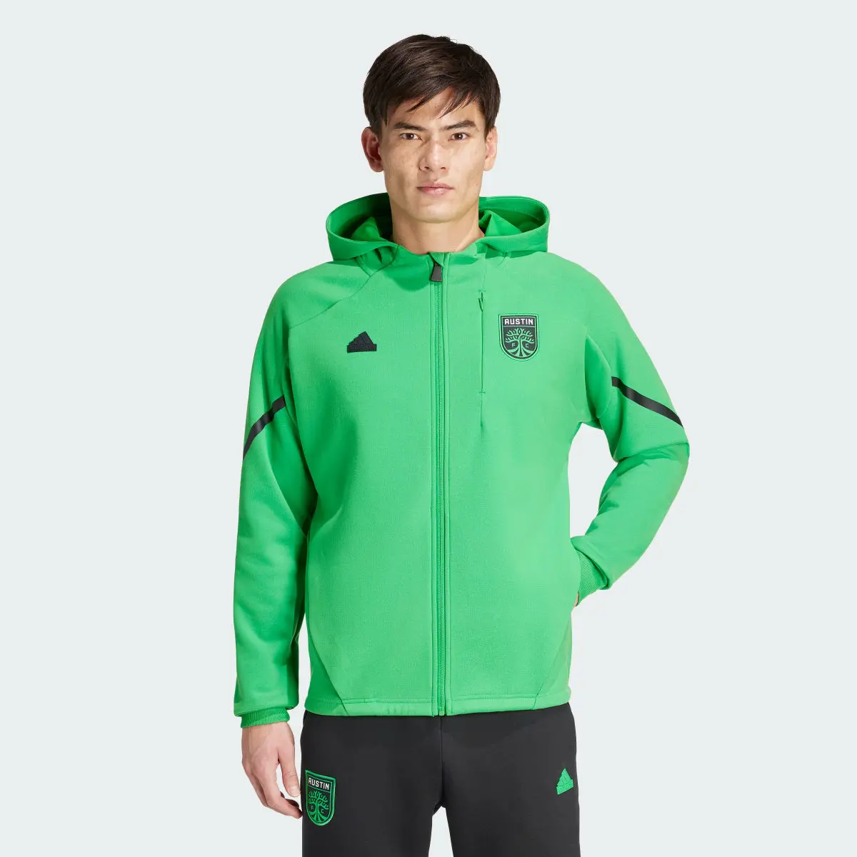 Adidas Austin FC Designed for Gameday Anthem Jacket. 2
