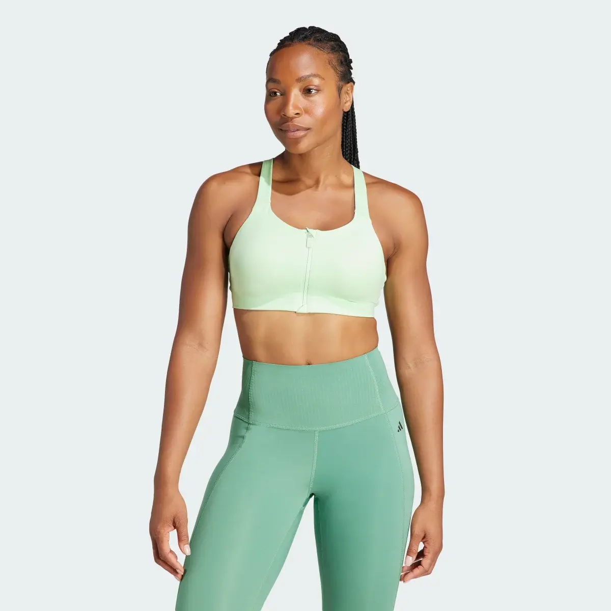 Adidas TLRD Impact Luxe High-Support Zip Bra. 2