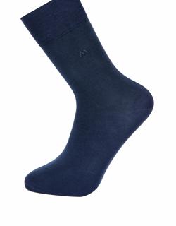 Pamuklu Lacivert Yazlık Çorap