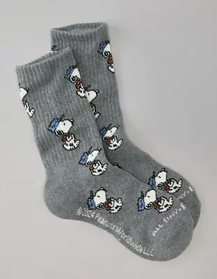 American Eagle 24/7 Snoopy Crew Sock. 1