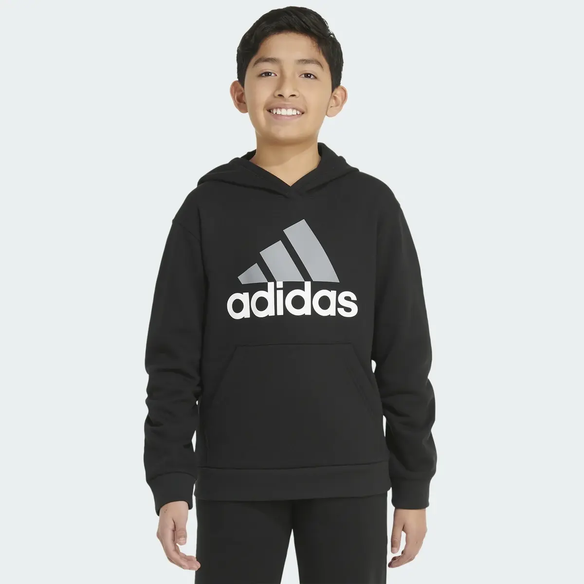 Adidas Long Sleeve Essential Fleece Hoodie. 1