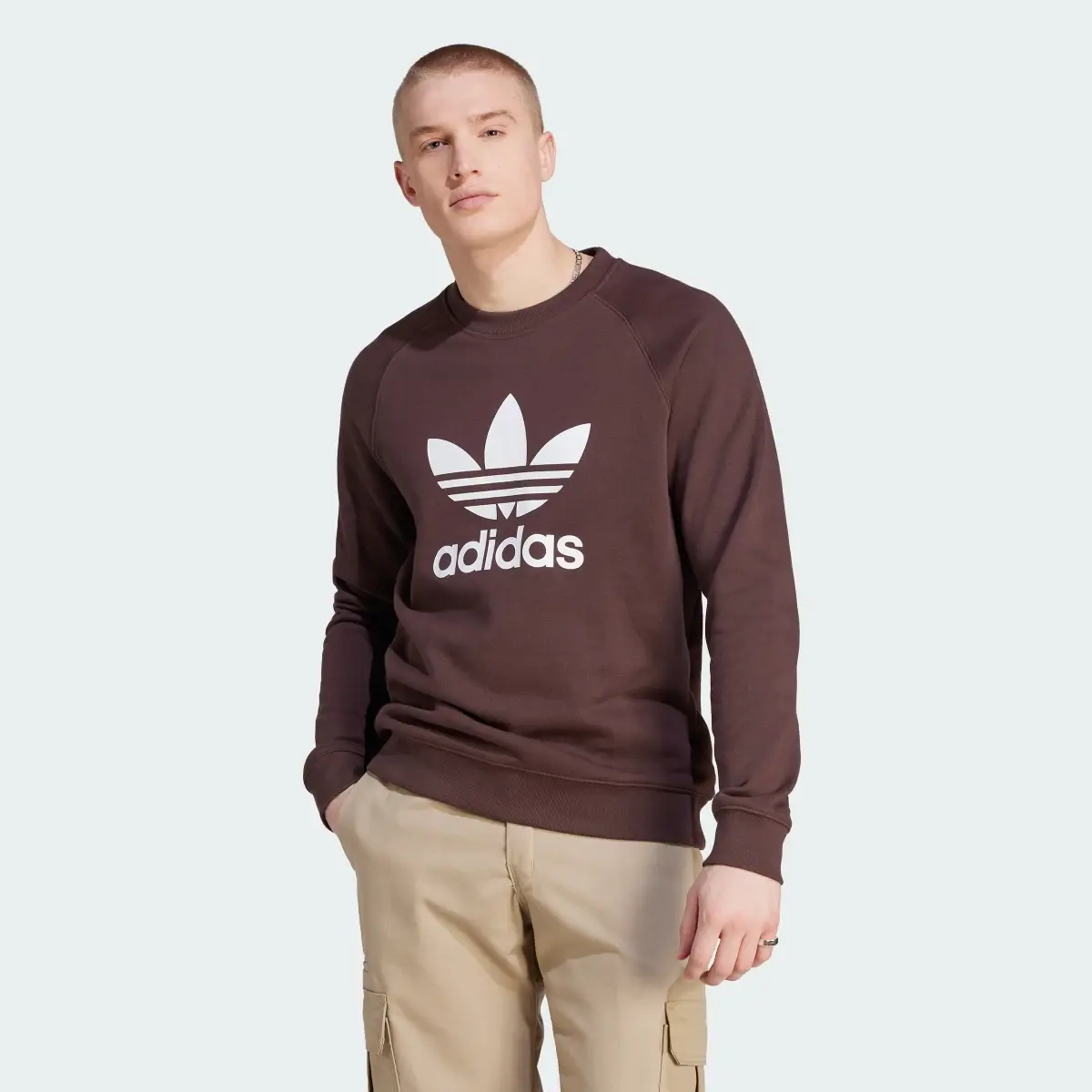 Adidas Adicolor Classics Trefoil Crewneck Sweatshirt. 2