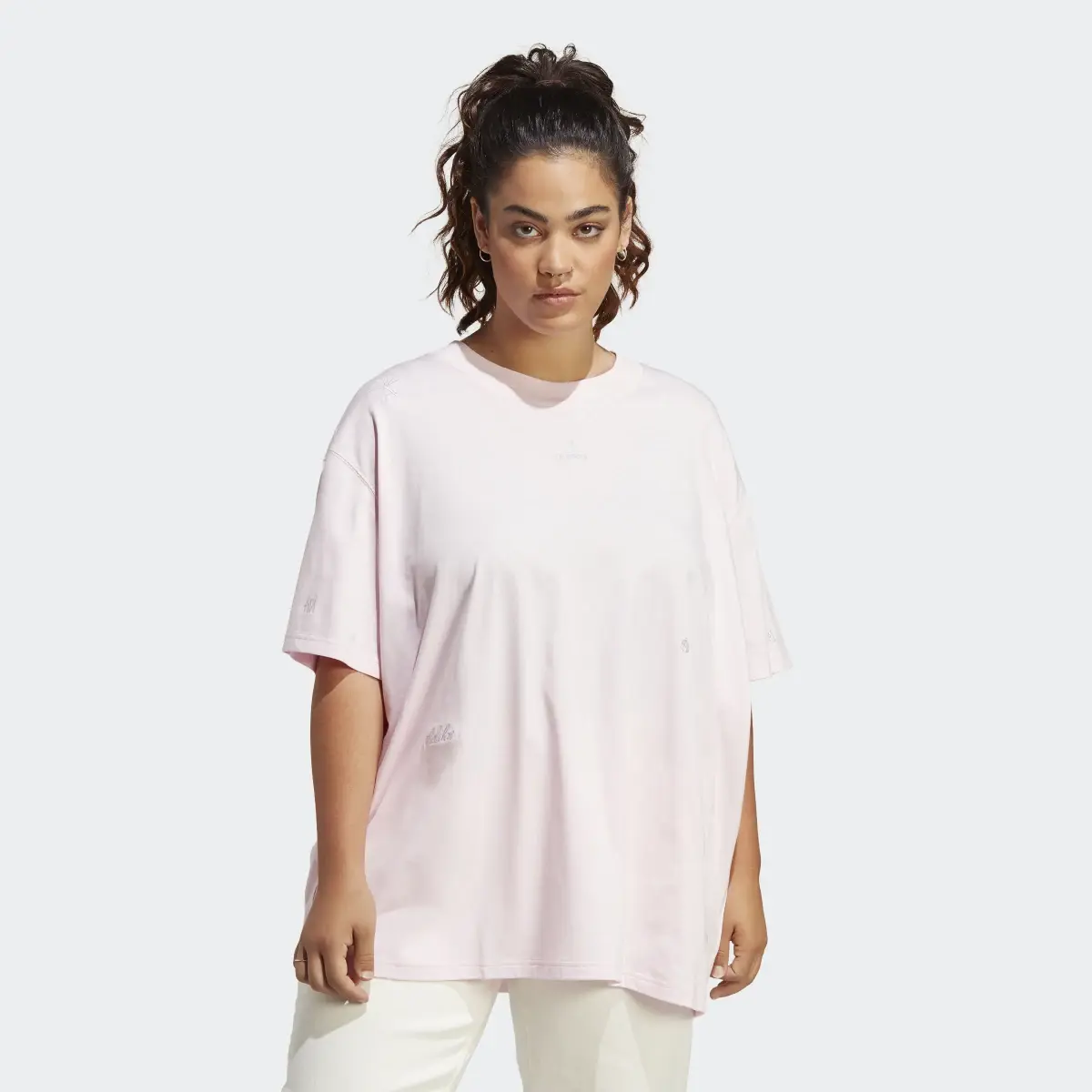 Adidas Boyfriend Tee with Healing Crystals Inspired Graphics (Plus Size). 2