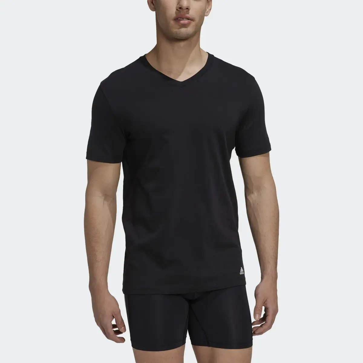 Adidas Active Flex Cotton V-Neck Shirt Underwear. 1