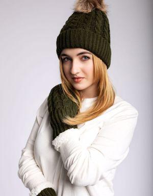 Green - Cozy Lined Hat
