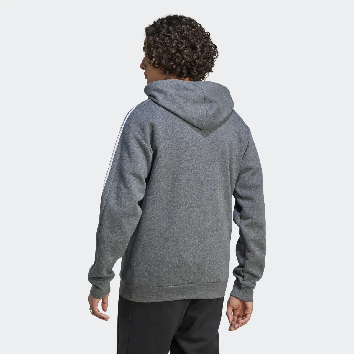 Adidas Sweat-shirt à capuche en molleton à 3 bandes Essentials. 3