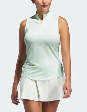 Ultimate365 Ottoman Printed Sleeveless Polo Shirt