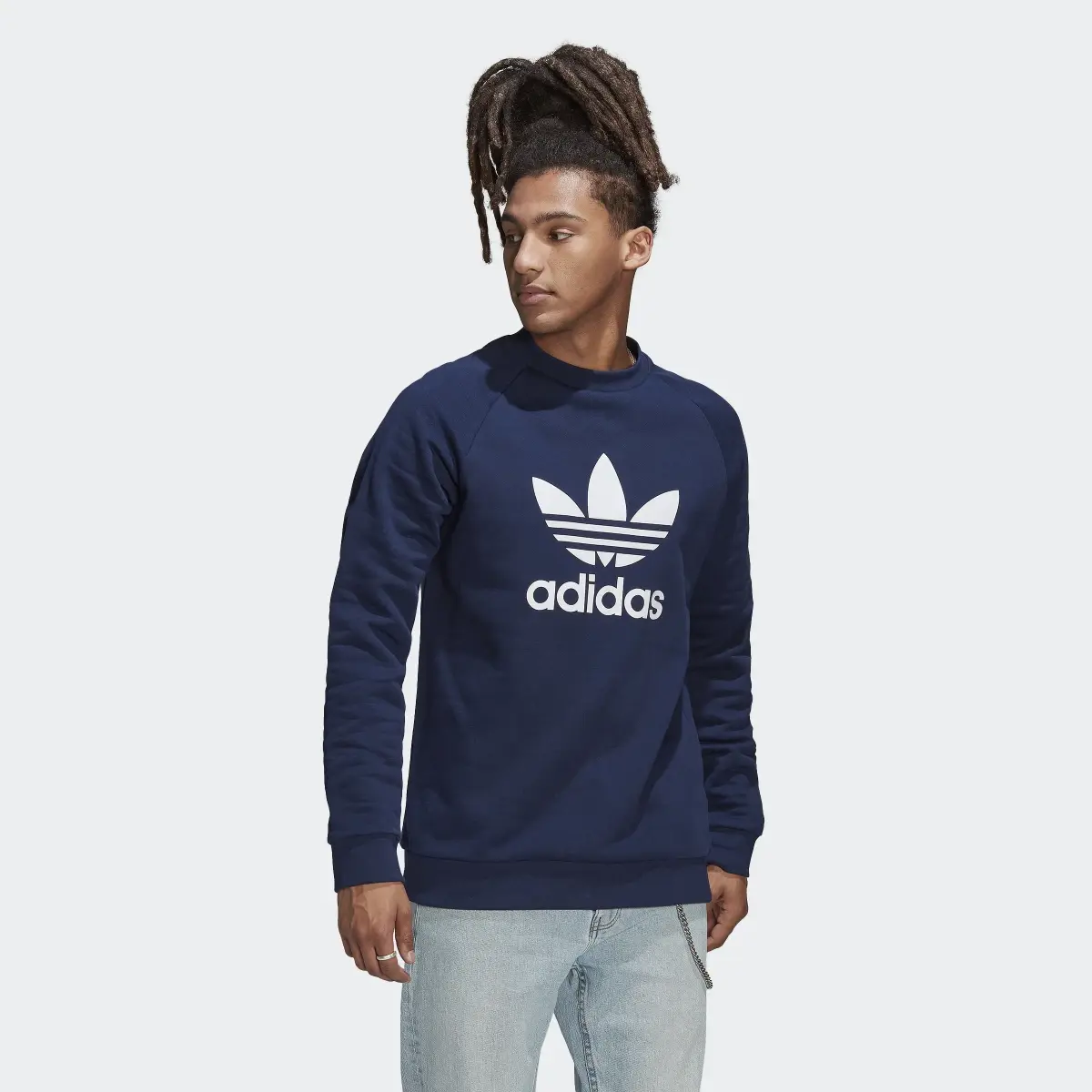 Adidas Adicolor Classics Trefoil Crewneck Sweatshirt. 2