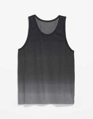 Soft-Washed Ombré Tank Top for Men gray