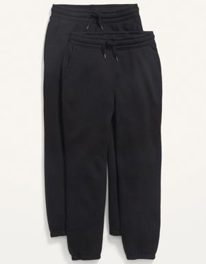 Old Navy Vintage Gender-Neutral Jogger Sweatpants 2-Pack for Kids black